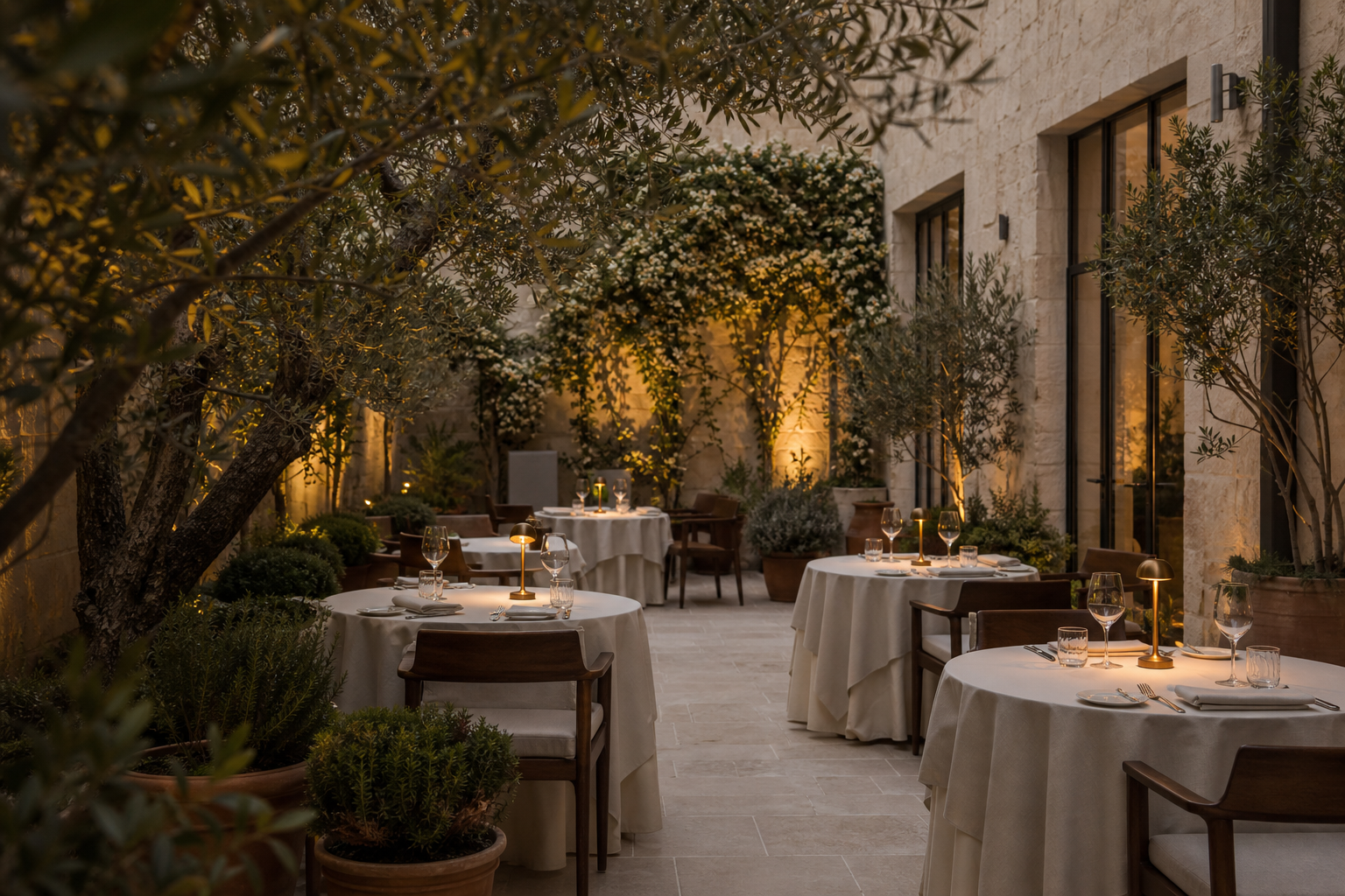 The garden terrace at Restaurant Zum Charles